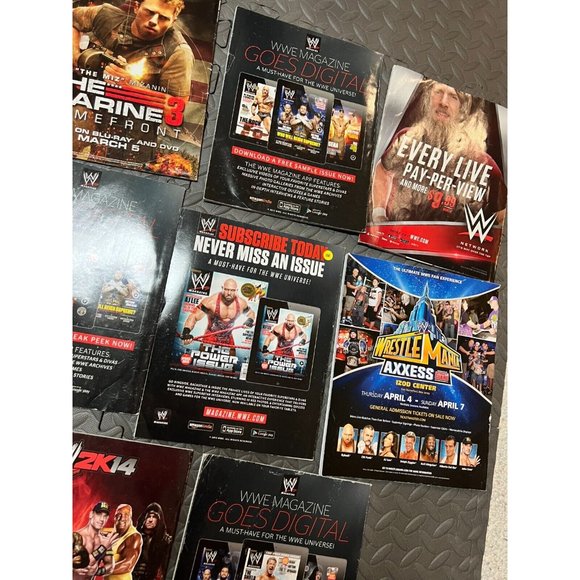 8 pc WWE Magazine Lot‎ 2013 2014 Daniel Bryan WWF Retro AEW John Cena Wrestling - Picture 5 of 12